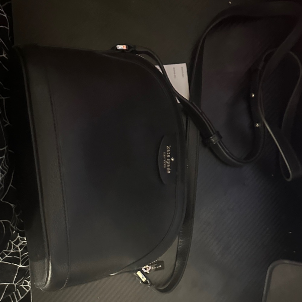 Kate Spade Black Leather Crossbody Bag - Picture 3 of 4
